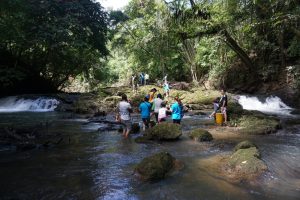Giam waterfall is quite deep with Backyard Tour Malaysia