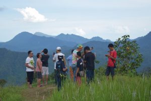 Admiring view on mountain top of Kiding Village with Backyard Tour Malaysia
