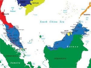 Borneo on world map with Backyard Tour Malaysia