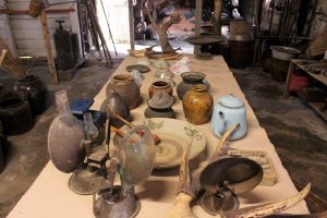 Old utensils and traditional equipments used by the community preserved in Benuk Museum with Backyard Tour Malaysia