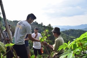 Practical drill on farming Engineers Without Borders with Backyard Tour Malaysia