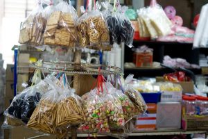 Plastics of snacks with Backyard Tour Malaysia