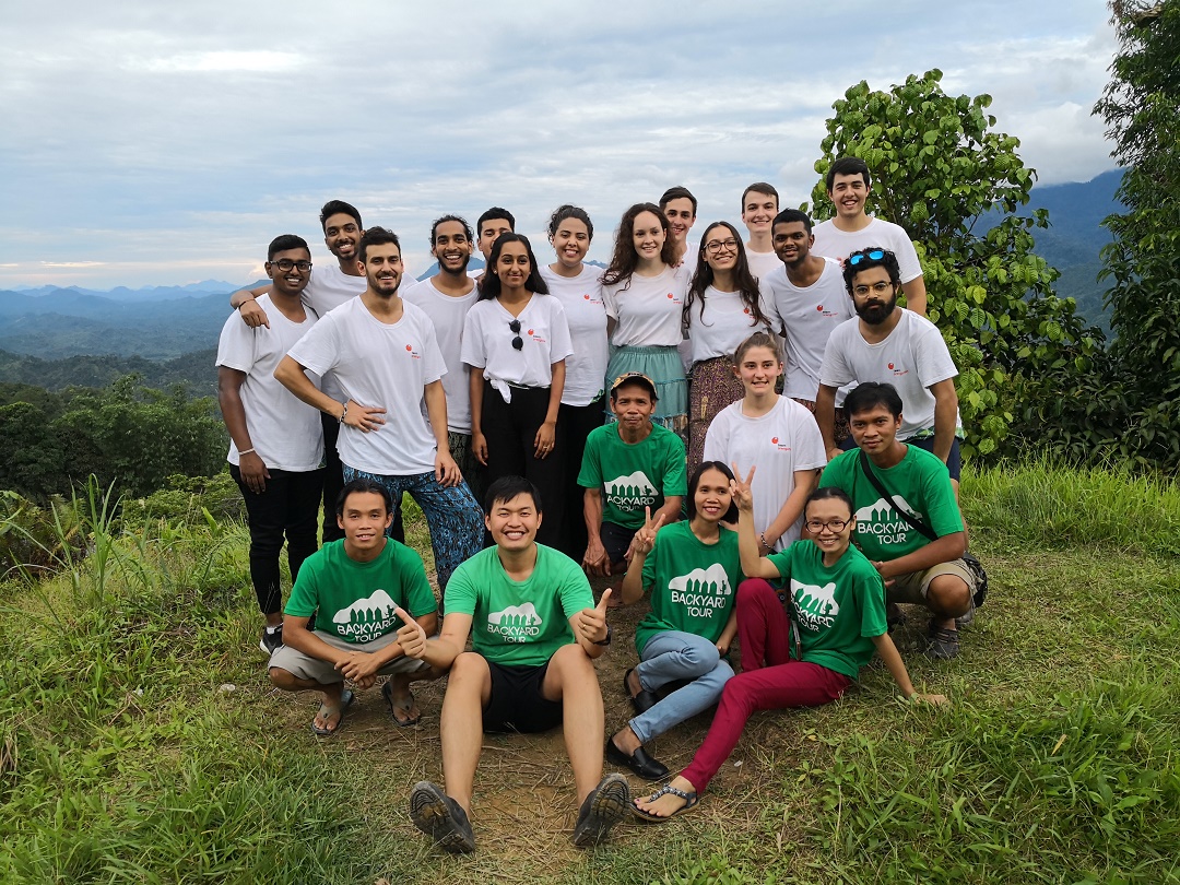 EWB group Kiding photo with Backyard Tour Malaysia