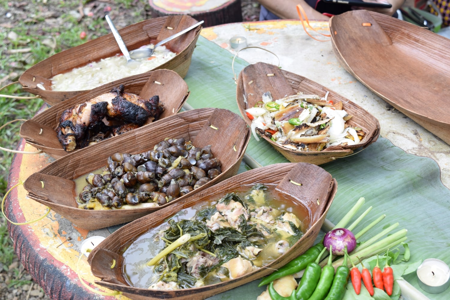 Tribal food cooked and served for lunch with Backyard Tour Malaysia