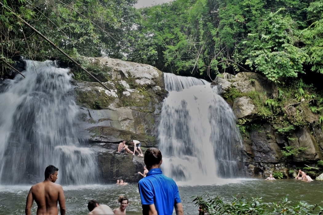 Swimming at Tanju Waterfall with Backyard Tour Malaysia