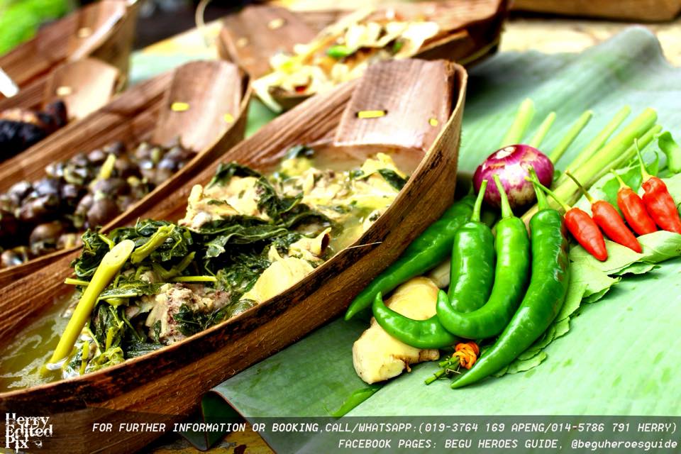 Various Bidayuh traditional food (Credit: Herry Edited Pix) with Backyard Tour Malaysia