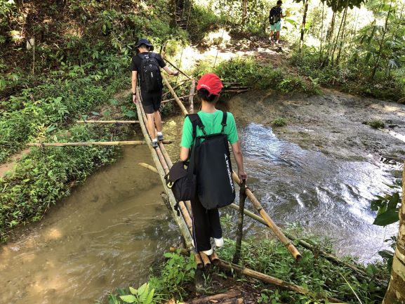 Bamboo bridge with Backyard Tour Malaysia